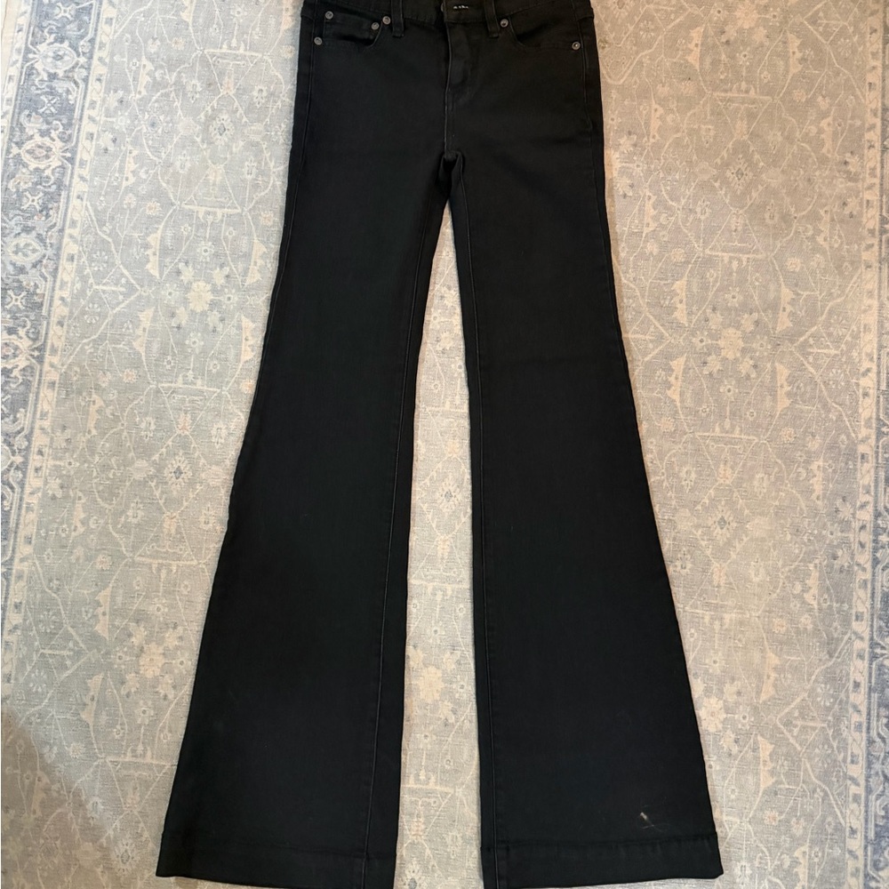 Free People Black Flare Jeans